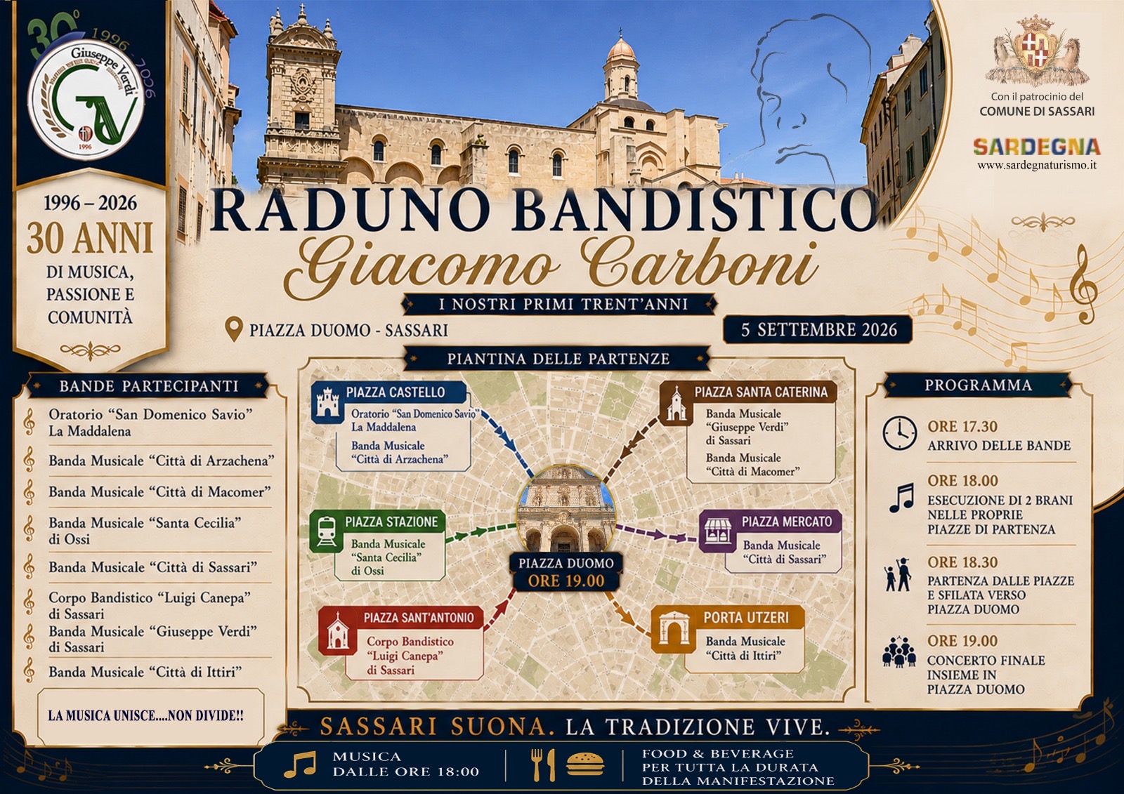 Locandina raduno bandistico 5 settembre